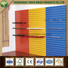 18mm Melamine Covered Slatwall MDF Slot Board Slotwall MDF